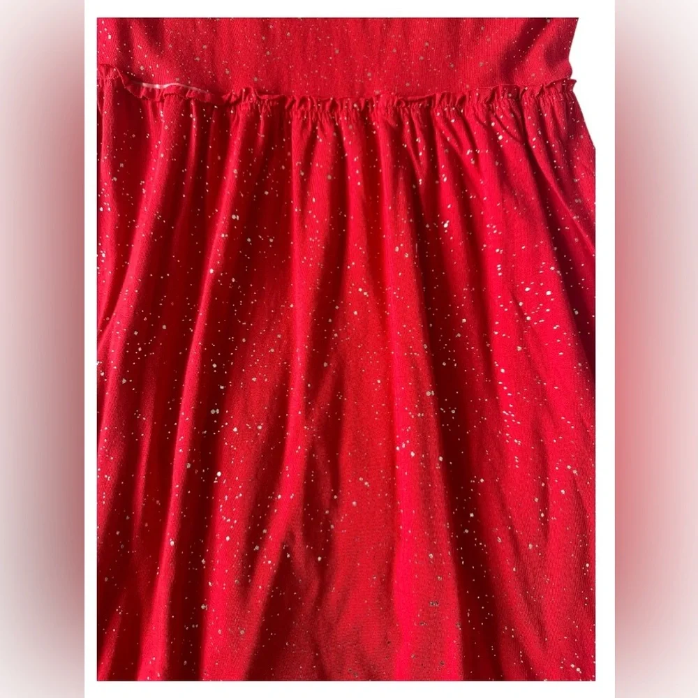 Old Navy | Girls Fit & Flare Red Sparkle Jersey Dress | Size XXL (18) | NWT